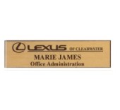 1- 1/2 x 3 Engraved Name Badge w/Magnet 1