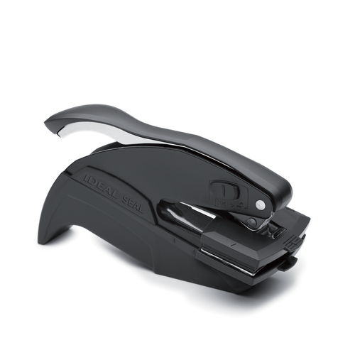 Desk Style Embossing Seal 1" x 2" Rectangular, Black